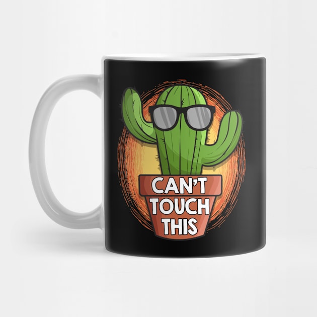 Cute & Funny Can't Touch This Cactus Pun Plant by theperfectpresents